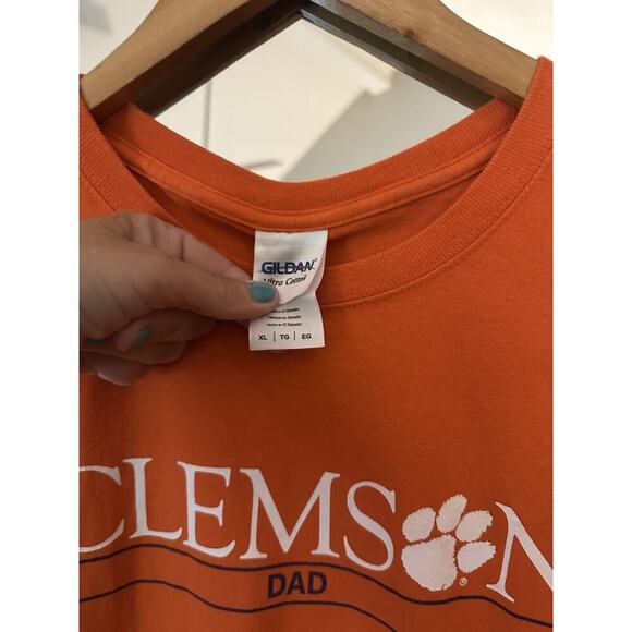 Clemson University Dad T Shirt Gildan Orange Extra Large - Picture 3 of 4